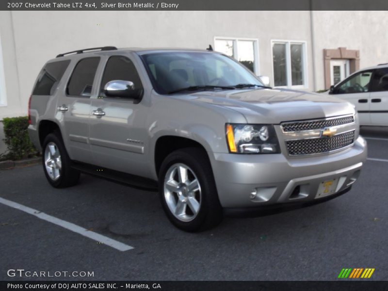 Silver Birch Metallic / Ebony 2007 Chevrolet Tahoe LTZ 4x4
