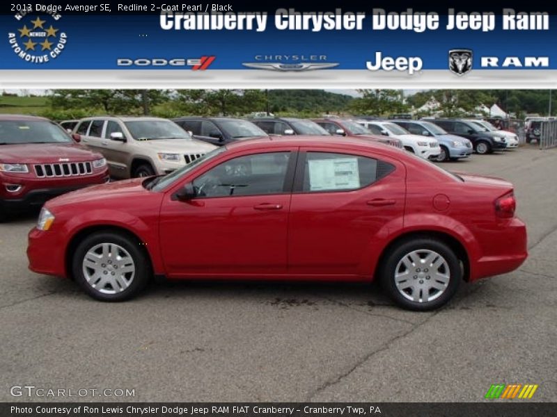 Redline 2-Coat Pearl / Black 2013 Dodge Avenger SE