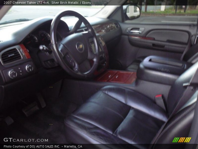 Silver Birch Metallic / Ebony 2007 Chevrolet Tahoe LTZ 4x4