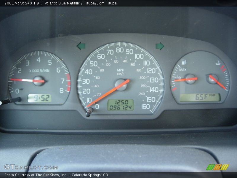 Atlantic Blue Metallic / Taupe/Light Taupe 2001 Volvo S40 1.9T