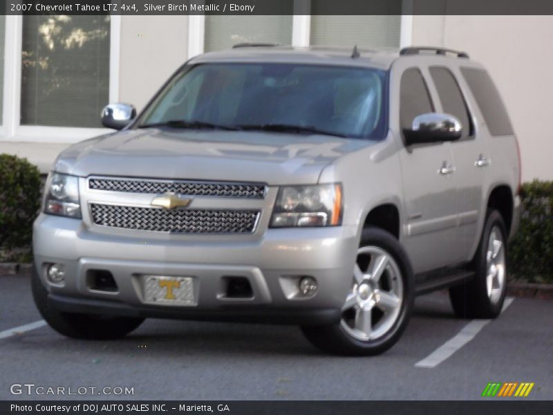Silver Birch Metallic / Ebony 2007 Chevrolet Tahoe LTZ 4x4