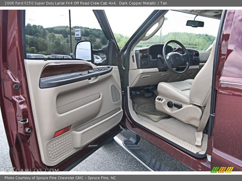 Dark Copper Metallic / Tan 2006 Ford F250 Super Duty Lariat FX4 Off Road Crew Cab 4x4