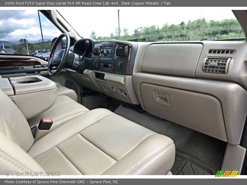 Dark Copper Metallic / Tan 2006 Ford F250 Super Duty Lariat FX4 Off Road Crew Cab 4x4