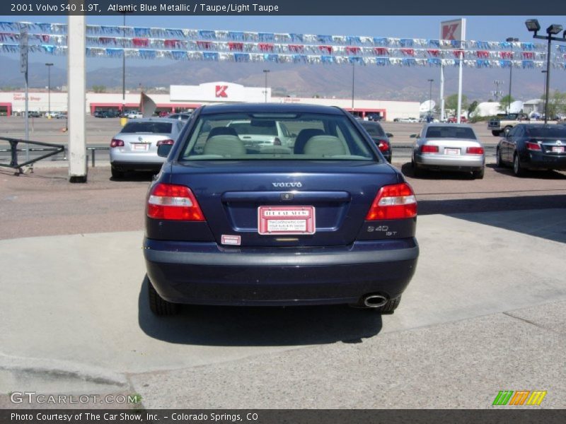 Atlantic Blue Metallic / Taupe/Light Taupe 2001 Volvo S40 1.9T