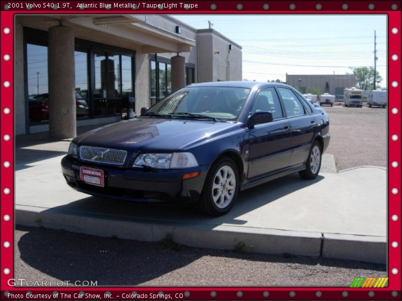 Atlantic Blue Metallic / Taupe/Light Taupe 2001 Volvo S40 1.9T