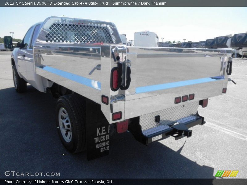 Summit White / Dark Titanium 2013 GMC Sierra 3500HD Extended Cab 4x4 Utility Truck
