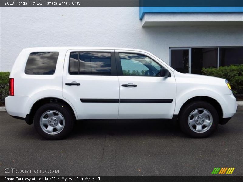 Taffeta White / Gray 2013 Honda Pilot LX