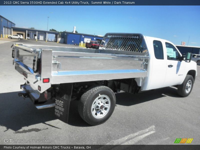 Summit White / Dark Titanium 2013 GMC Sierra 3500HD Extended Cab 4x4 Utility Truck
