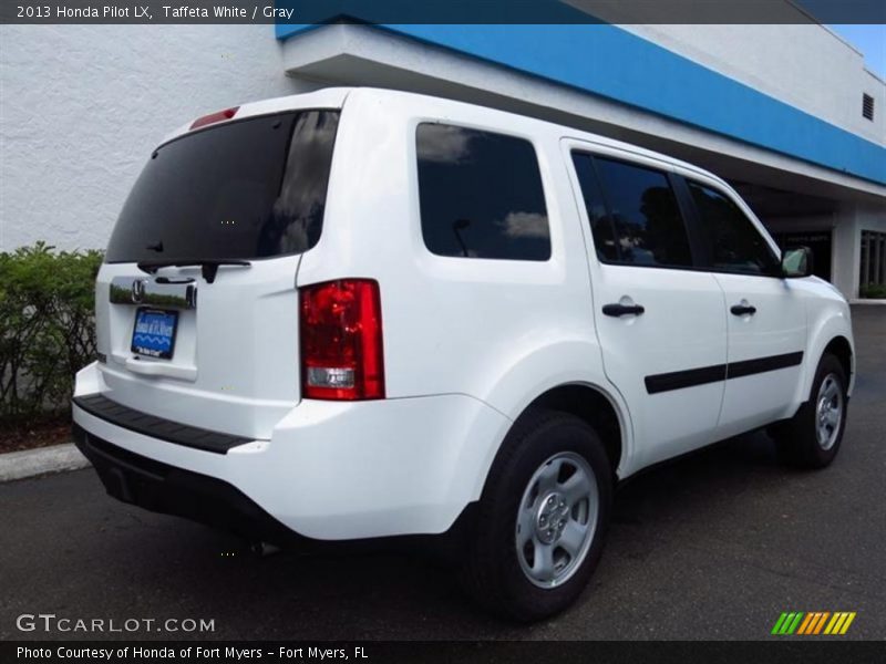Taffeta White / Gray 2013 Honda Pilot LX