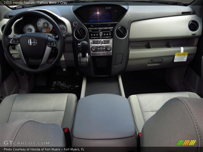 Taffeta White / Gray 2013 Honda Pilot LX