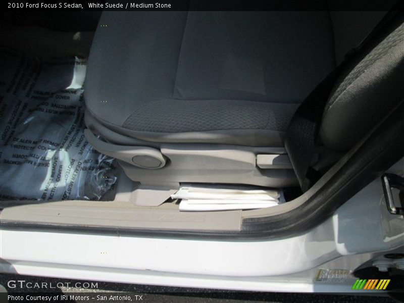 White Suede / Medium Stone 2010 Ford Focus S Sedan