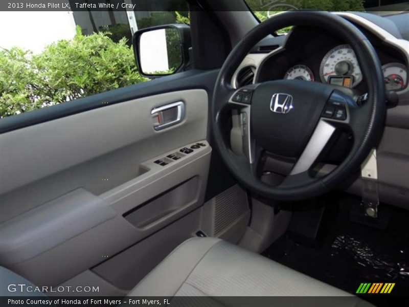 Taffeta White / Gray 2013 Honda Pilot LX