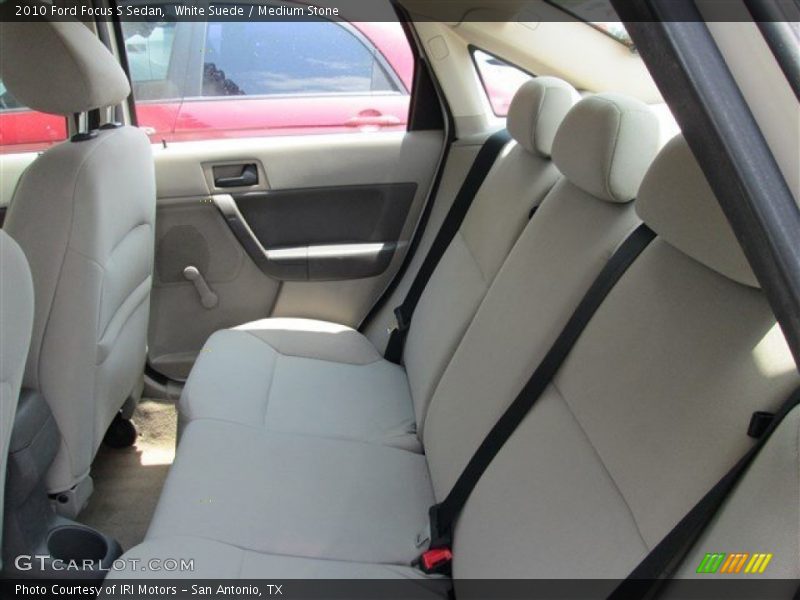 White Suede / Medium Stone 2010 Ford Focus S Sedan