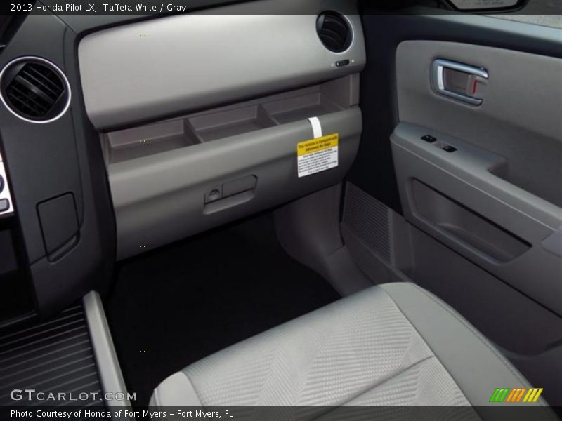 Taffeta White / Gray 2013 Honda Pilot LX