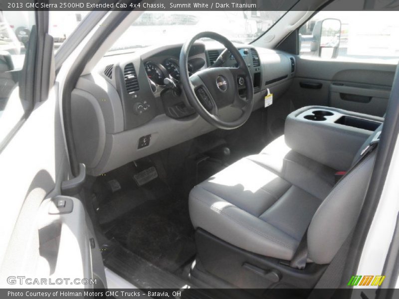 Summit White / Dark Titanium 2013 GMC Sierra 2500HD Extended Cab 4x4 Chassis