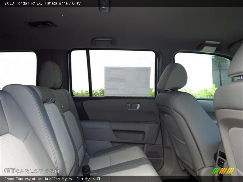 Taffeta White / Gray 2013 Honda Pilot LX