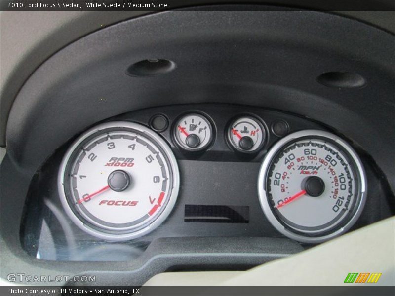 White Suede / Medium Stone 2010 Ford Focus S Sedan