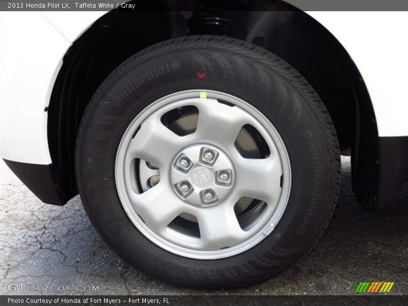 Taffeta White / Gray 2013 Honda Pilot LX