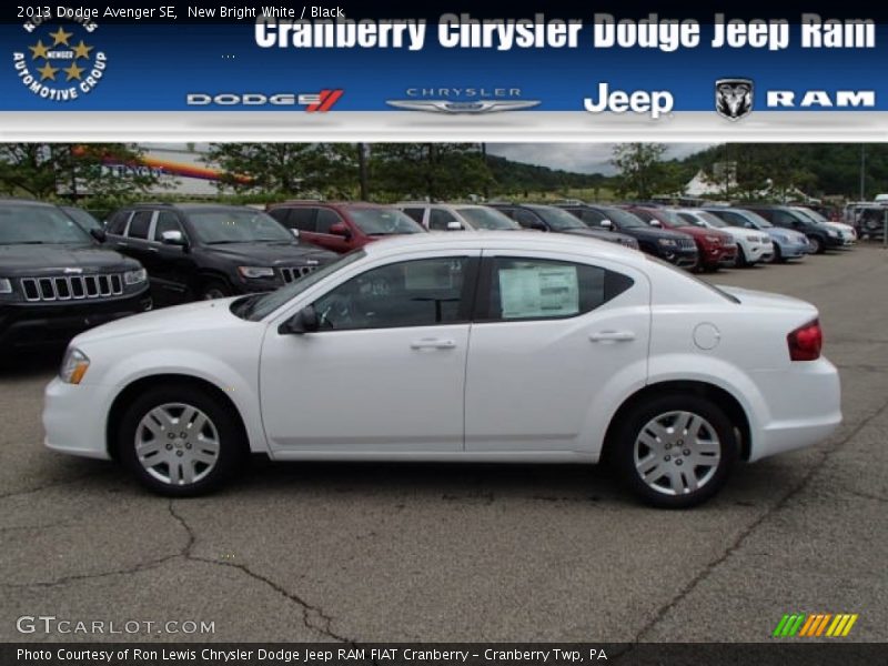 New Bright White / Black 2013 Dodge Avenger SE