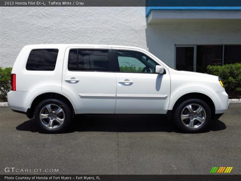Taffeta White / Gray 2013 Honda Pilot EX-L