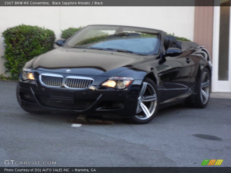 Black Sapphire Metallic / Black 2007 BMW M6 Convertible