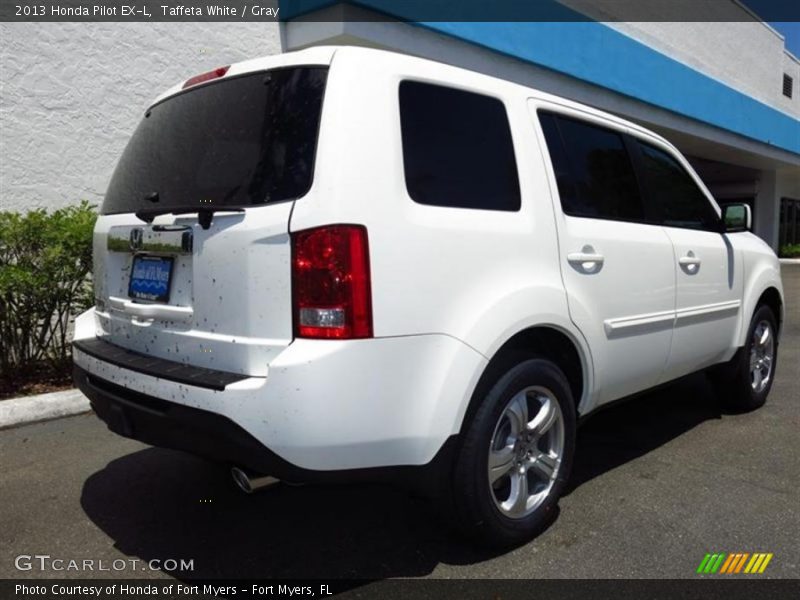 Taffeta White / Gray 2013 Honda Pilot EX-L