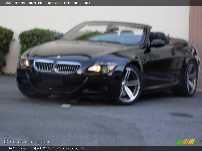 Black Sapphire Metallic / Black 2007 BMW M6 Convertible