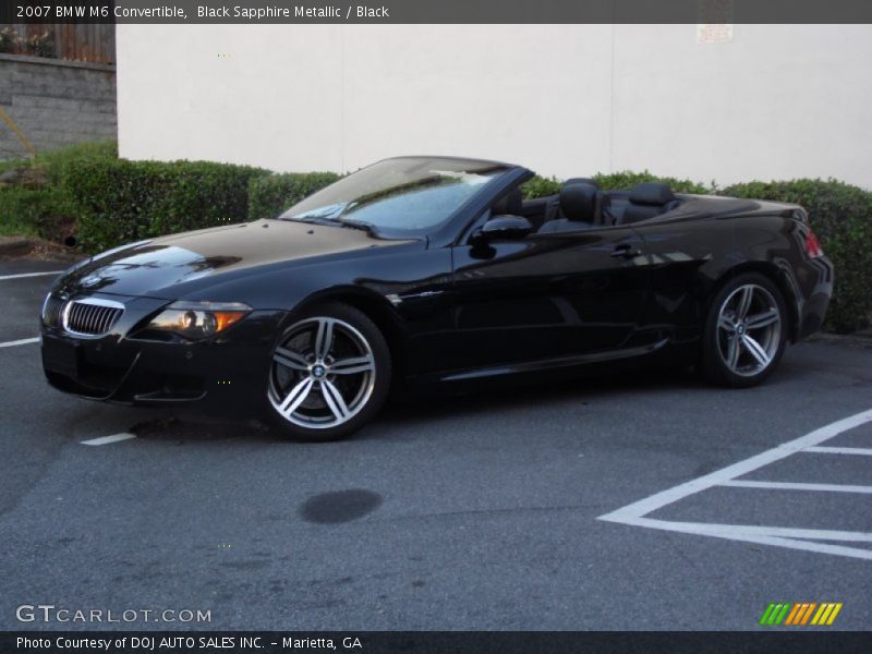 Black Sapphire Metallic / Black 2007 BMW M6 Convertible