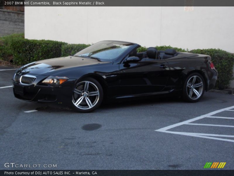 Black Sapphire Metallic / Black 2007 BMW M6 Convertible