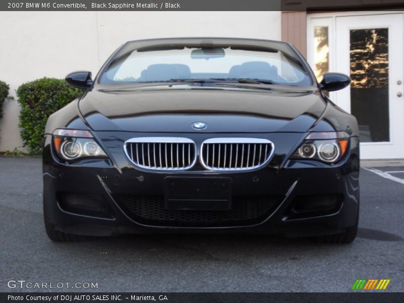 Black Sapphire Metallic / Black 2007 BMW M6 Convertible