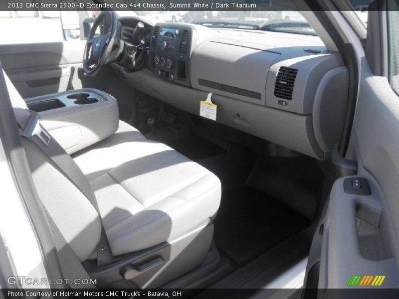 Summit White / Dark Titanium 2013 GMC Sierra 2500HD Extended Cab 4x4 Chassis