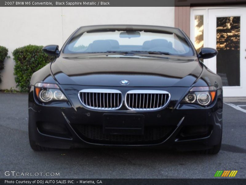 Black Sapphire Metallic / Black 2007 BMW M6 Convertible