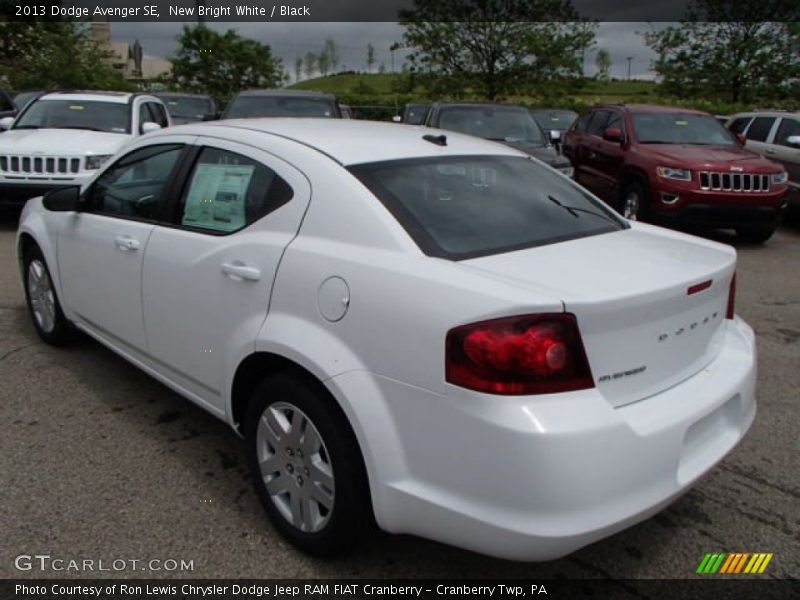 New Bright White / Black 2013 Dodge Avenger SE