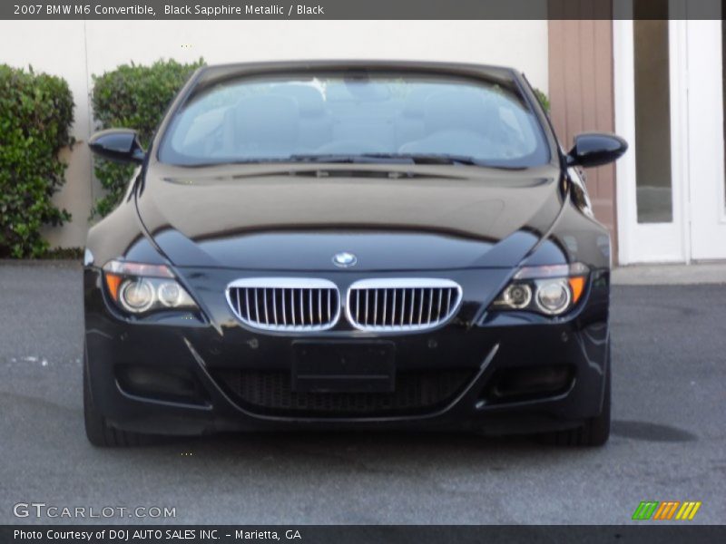 Black Sapphire Metallic / Black 2007 BMW M6 Convertible