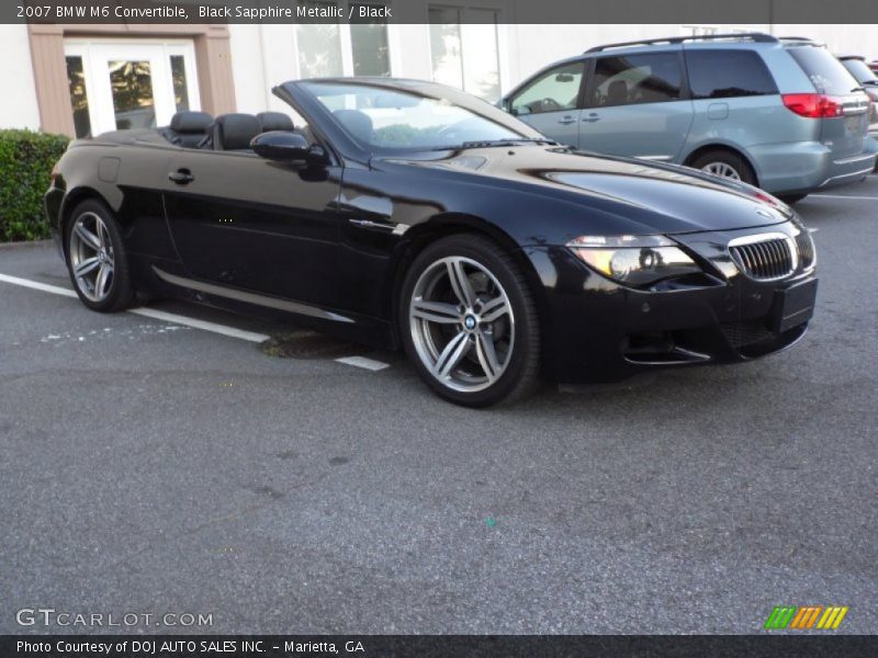 Black Sapphire Metallic / Black 2007 BMW M6 Convertible