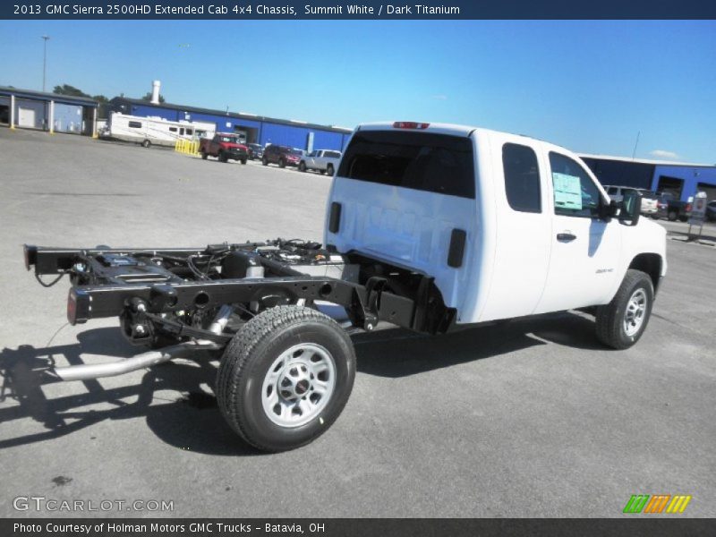 Summit White / Dark Titanium 2013 GMC Sierra 2500HD Extended Cab 4x4 Chassis