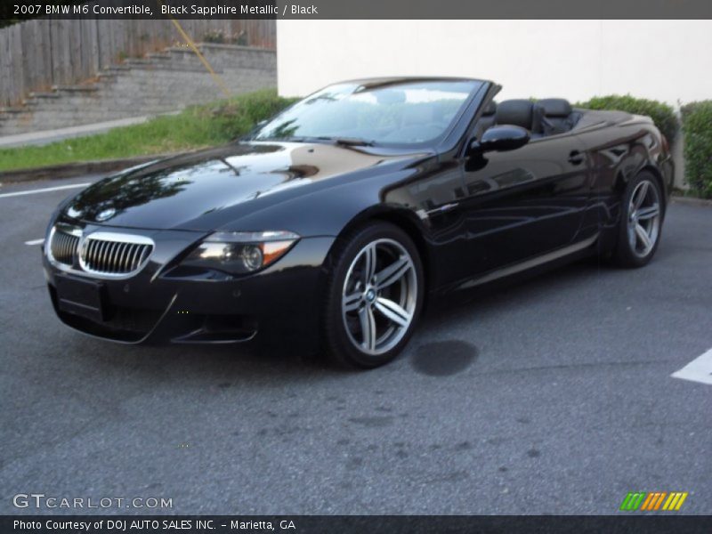 Black Sapphire Metallic / Black 2007 BMW M6 Convertible