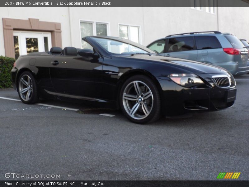 Black Sapphire Metallic / Black 2007 BMW M6 Convertible