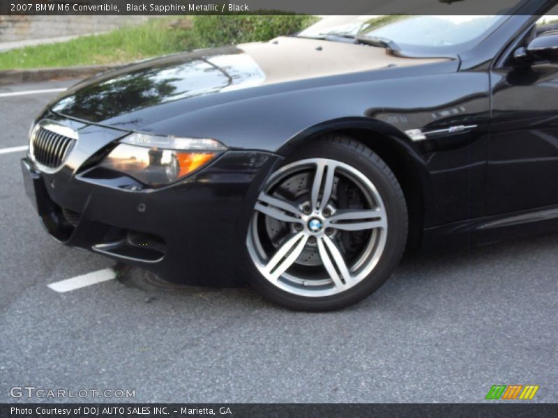 Black Sapphire Metallic / Black 2007 BMW M6 Convertible