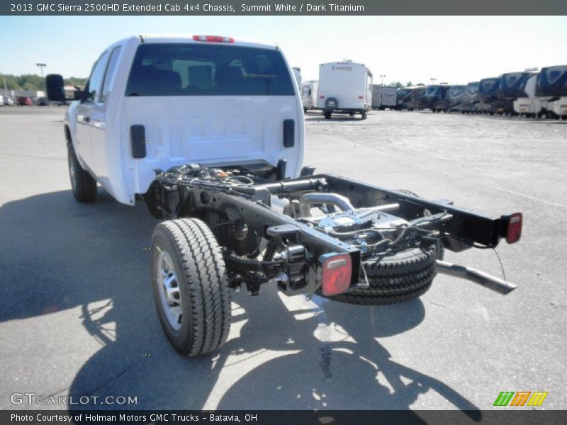 Summit White / Dark Titanium 2013 GMC Sierra 2500HD Extended Cab 4x4 Chassis