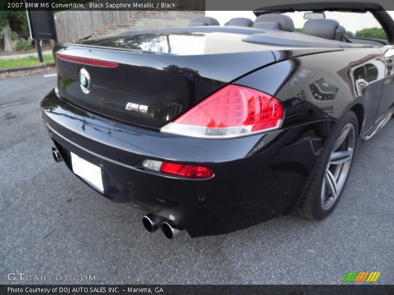 Black Sapphire Metallic / Black 2007 BMW M6 Convertible
