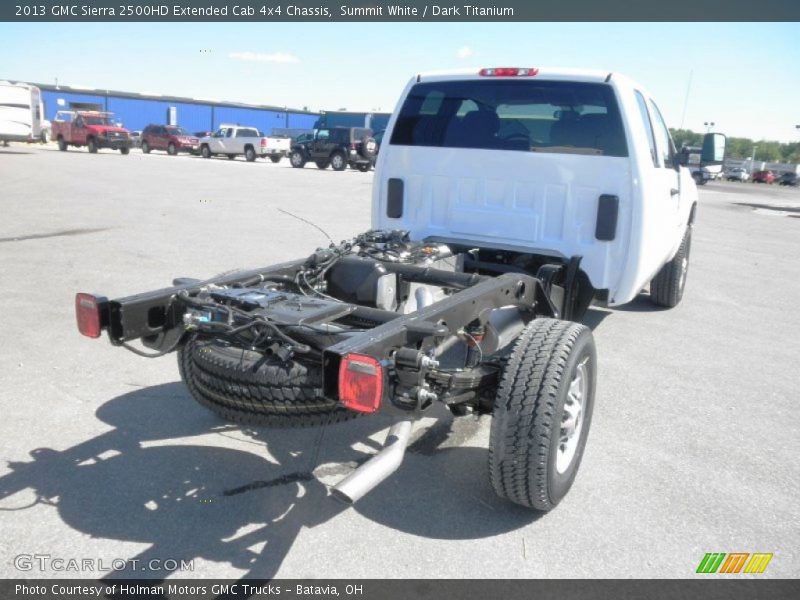 Summit White / Dark Titanium 2013 GMC Sierra 2500HD Extended Cab 4x4 Chassis