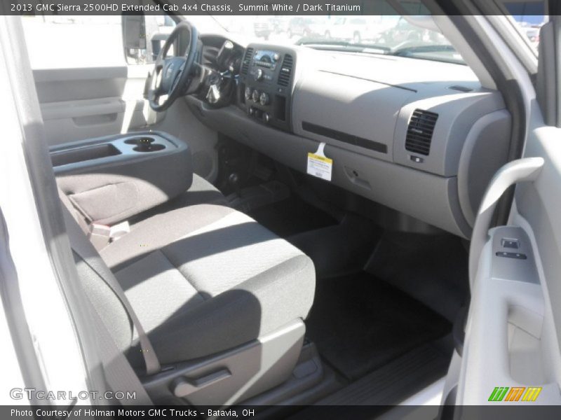 Summit White / Dark Titanium 2013 GMC Sierra 2500HD Extended Cab 4x4 Chassis