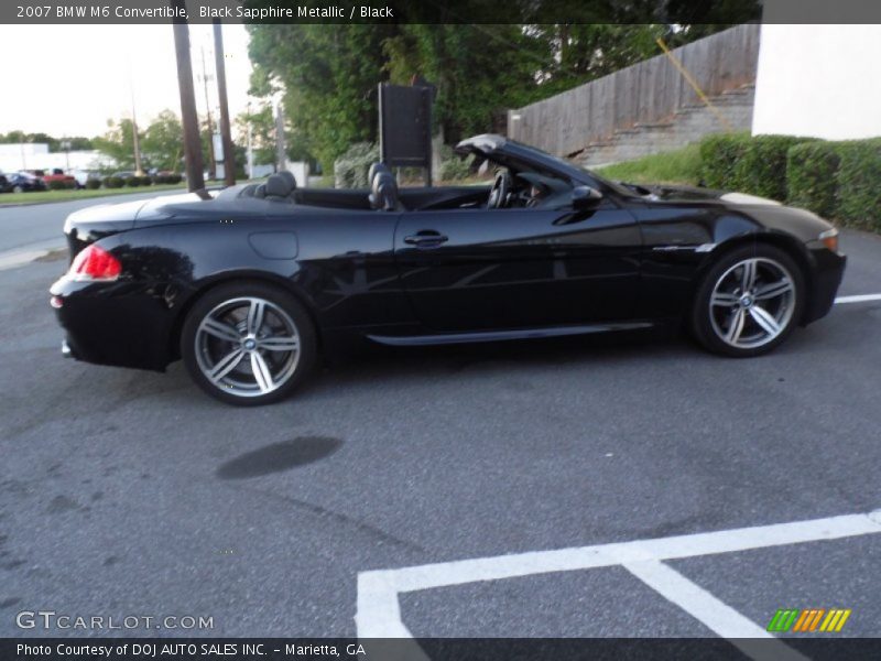 Black Sapphire Metallic / Black 2007 BMW M6 Convertible