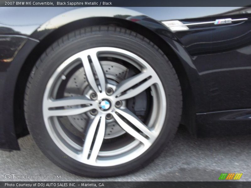 Black Sapphire Metallic / Black 2007 BMW M6 Convertible