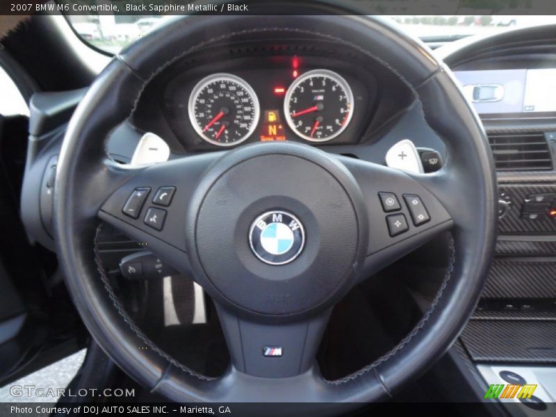 Black Sapphire Metallic / Black 2007 BMW M6 Convertible