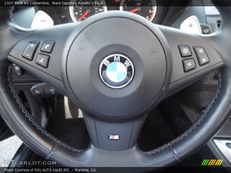 Black Sapphire Metallic / Black 2007 BMW M6 Convertible