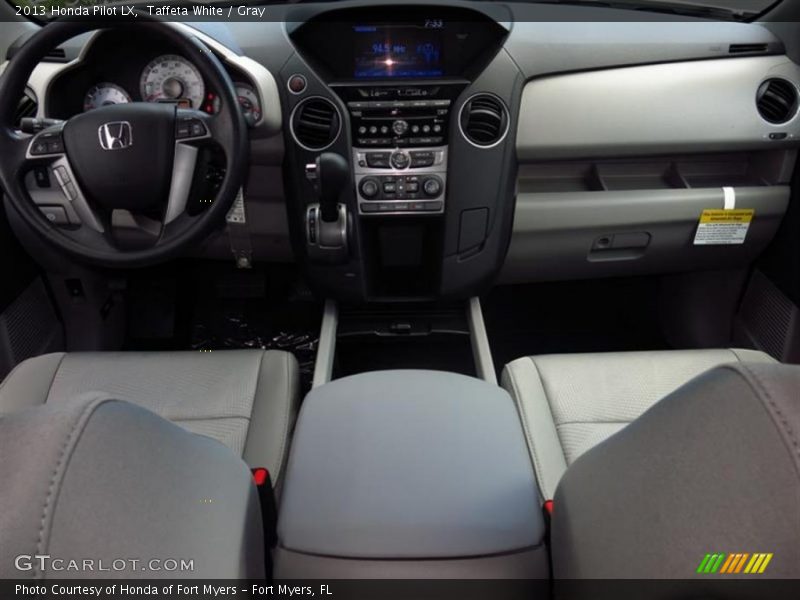 Taffeta White / Gray 2013 Honda Pilot LX