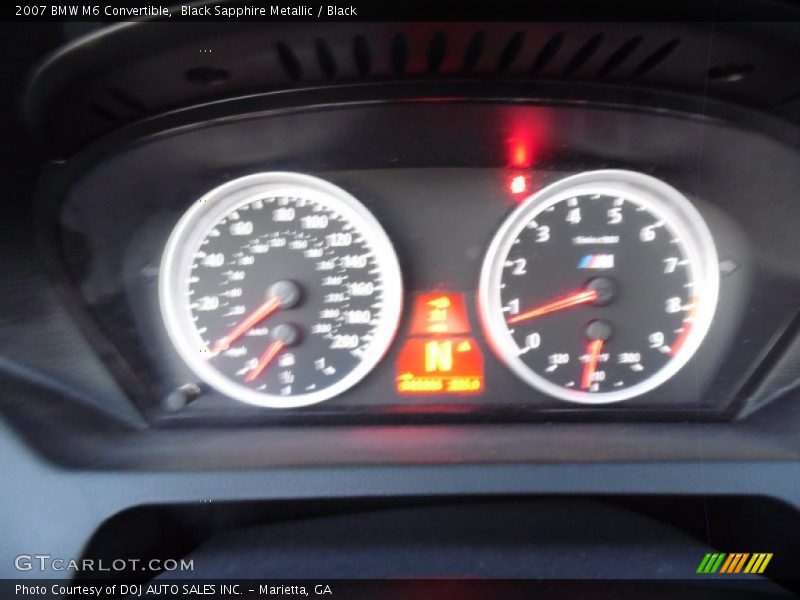 Black Sapphire Metallic / Black 2007 BMW M6 Convertible