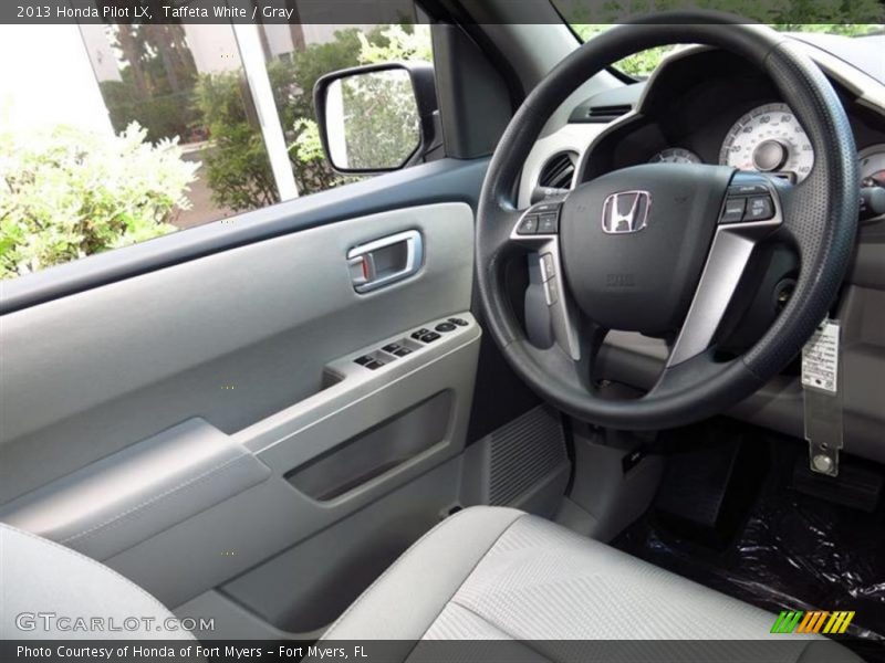 Taffeta White / Gray 2013 Honda Pilot LX